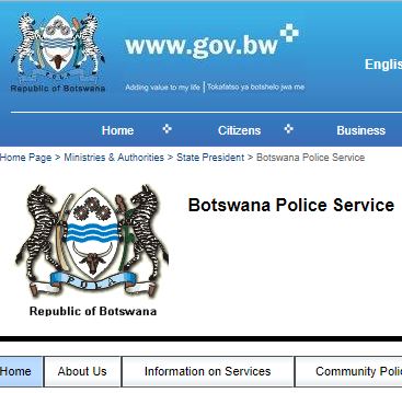 Botswana Police Service form